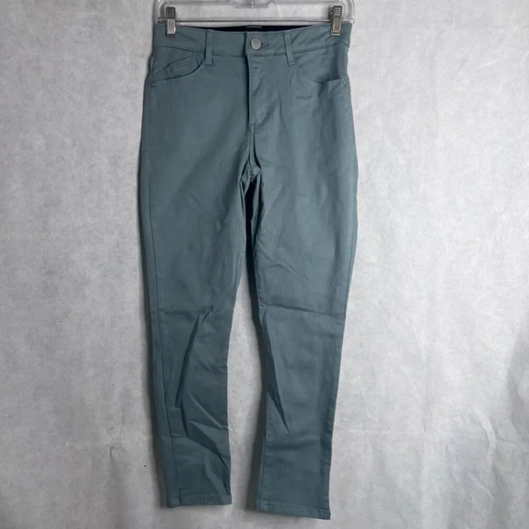Wit‎ & Wisdom Ab Solution Light Green Twill Skinny Trouser Pants Sz 0 - Picture 10 of 10